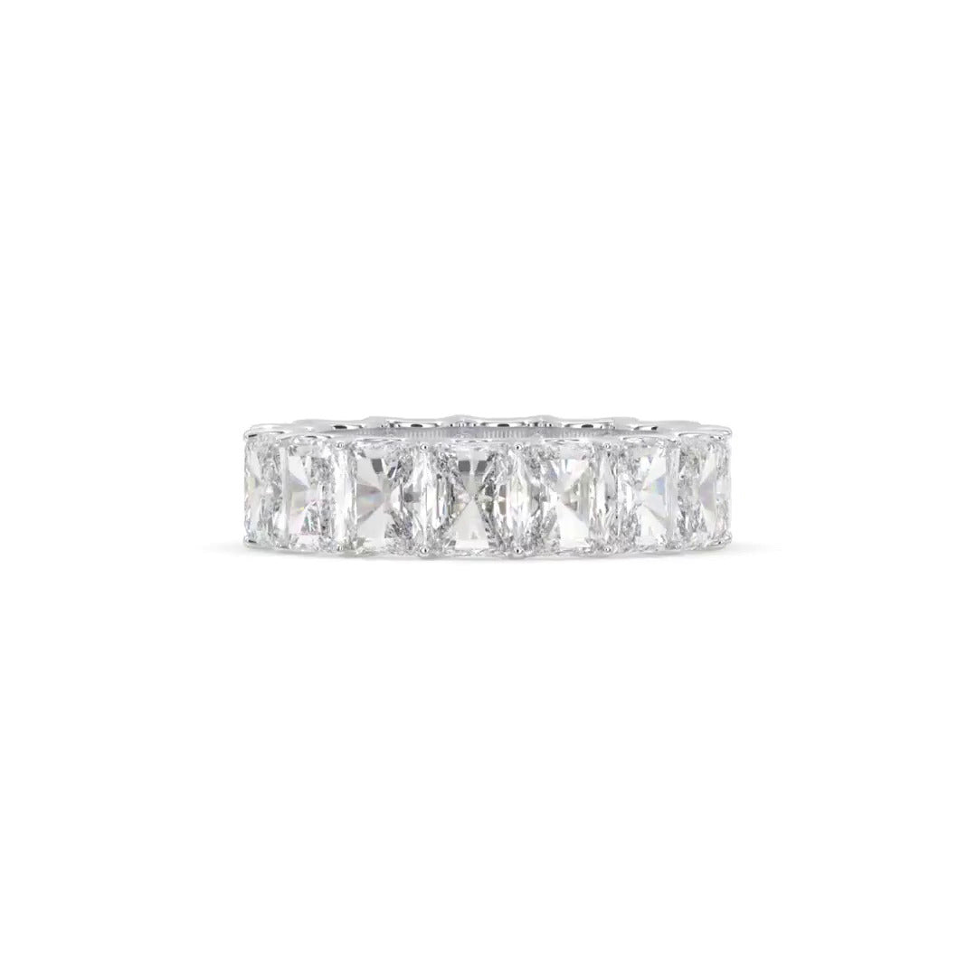 Radiant Cut Diamond Eternity Band