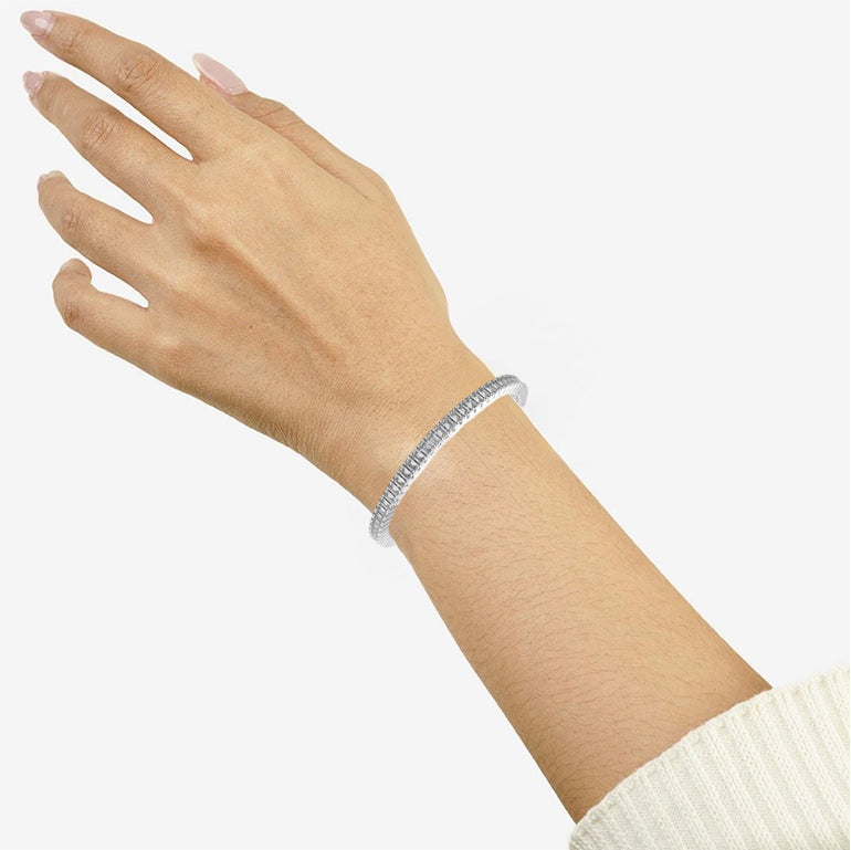 Emerald Cut Diamond Tennis Bracelet