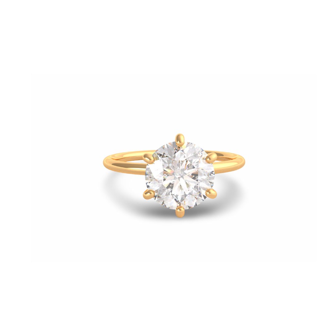 Round Cut Diamond Solitaire ring