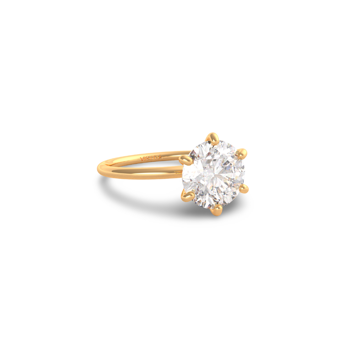 Round Cut Diamond Solitaire ring