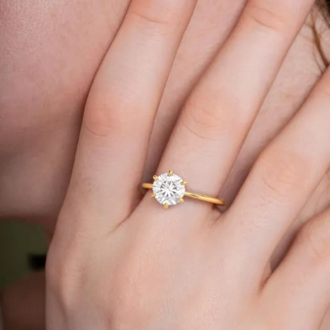 Round Cut Diamond Solitaire ring