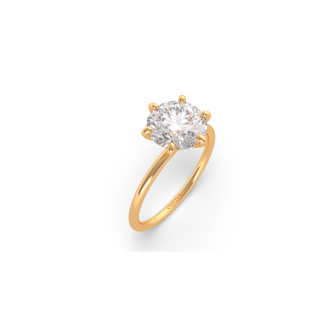 Round Cut Diamond Solitaire ring