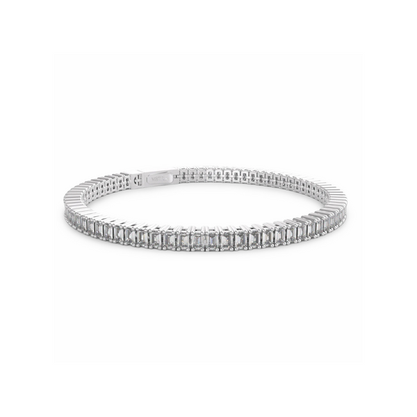 Emerald Cut Diamond Tennis Bracelet