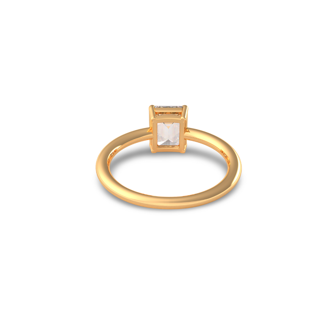 Radiant Cut Diamond Solitaire RIng