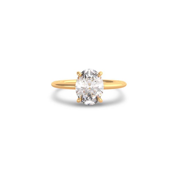 Oval Cut Diamond Solitaire ring