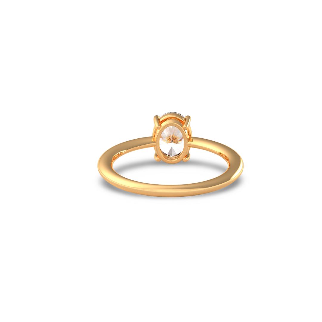 Oval Cut Diamond Solitaire ring