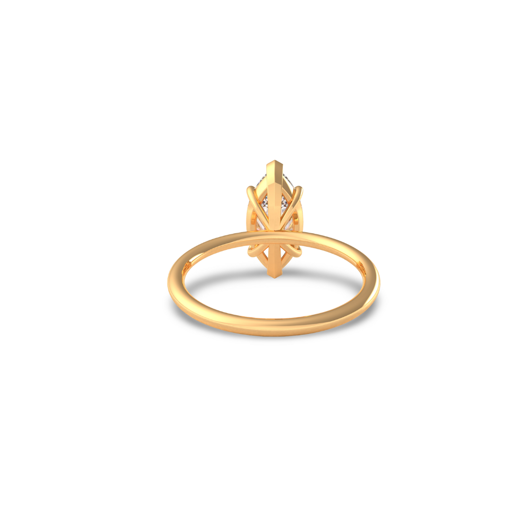 Marquise Cut Diamond Solitaire ring