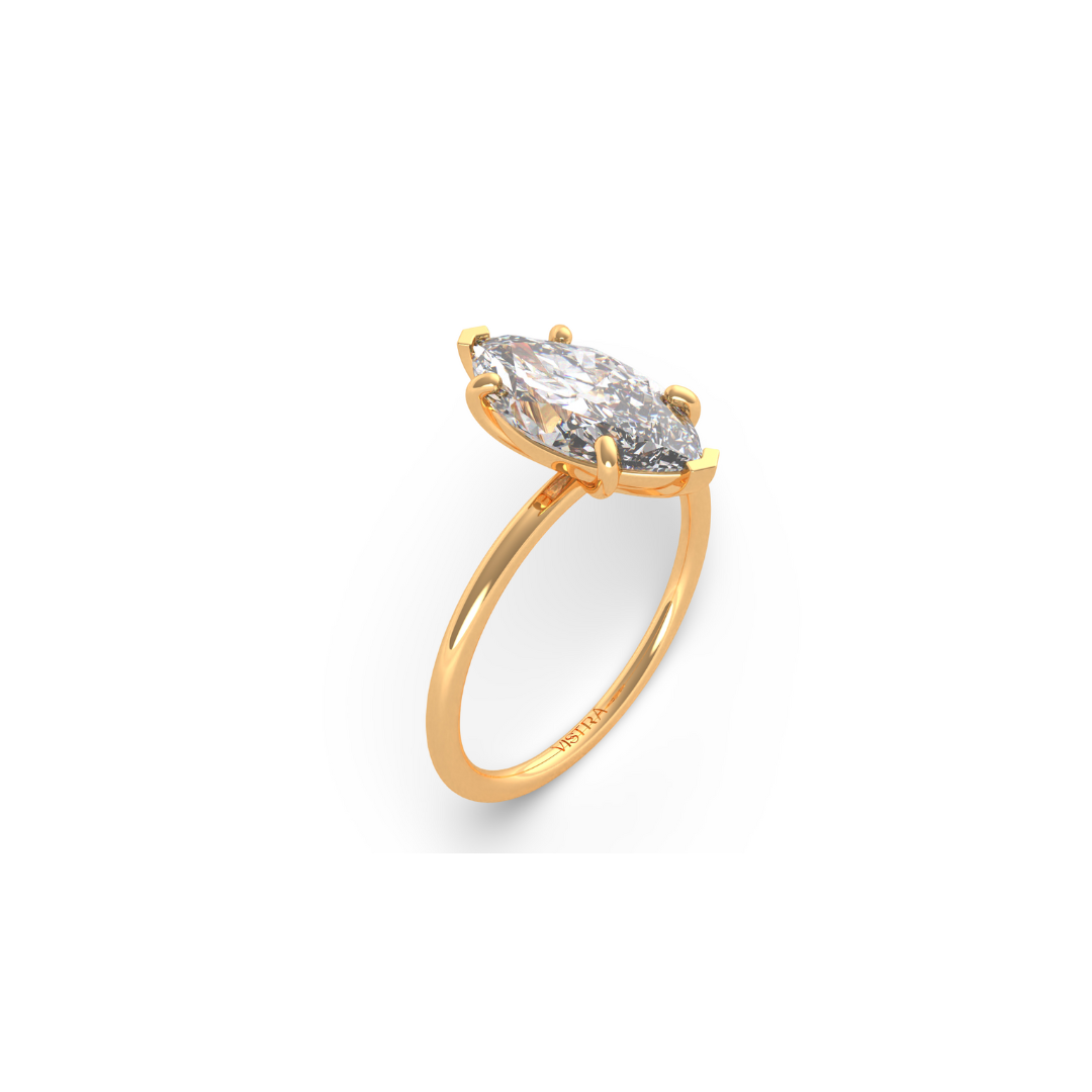 Marquise Cut Diamond Solitaire ring