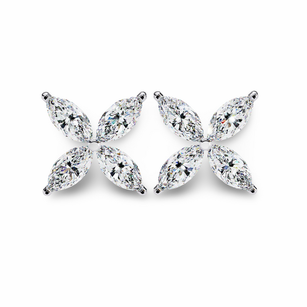 Marquise cut Diamond Studs